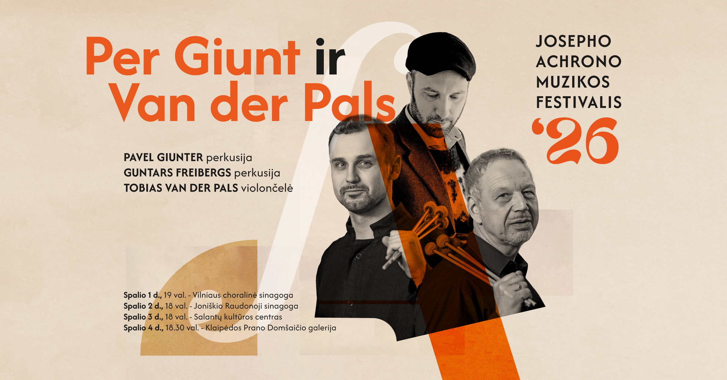 V Tarptautinis Josepho Achrono muzikos festivalis - Per Giunt ir Van der Pals